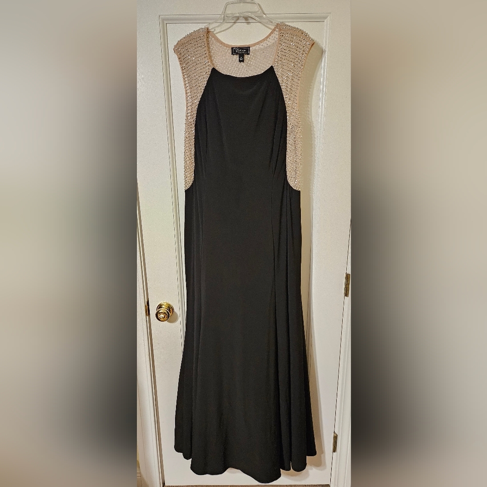 Black floor length evening gown